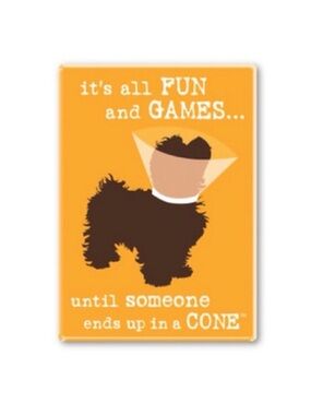 DOG is GOOD Funny Dog Cone Magnet Vet Elizabethan Collar Fridge Magnet Gift